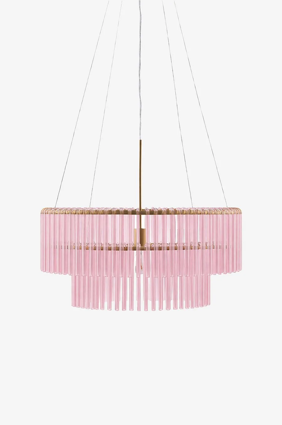 Globen Hook 60 i rosa och borstad mässing